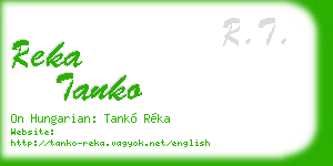 reka tanko business card