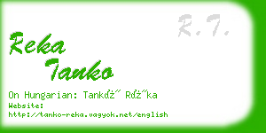 reka tanko business card